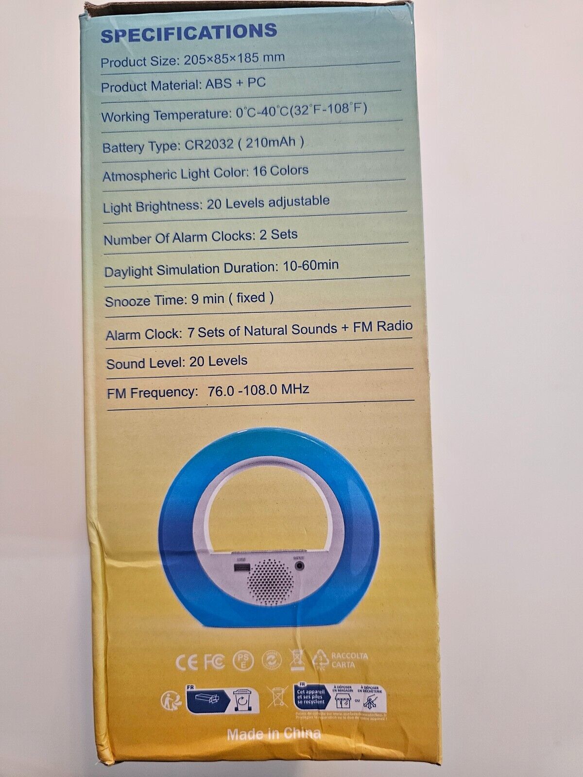 Tageslichtwecker, App-Steuerung, Bluetooth Lautsprecher, Sonnenaufgang & Sonnenu