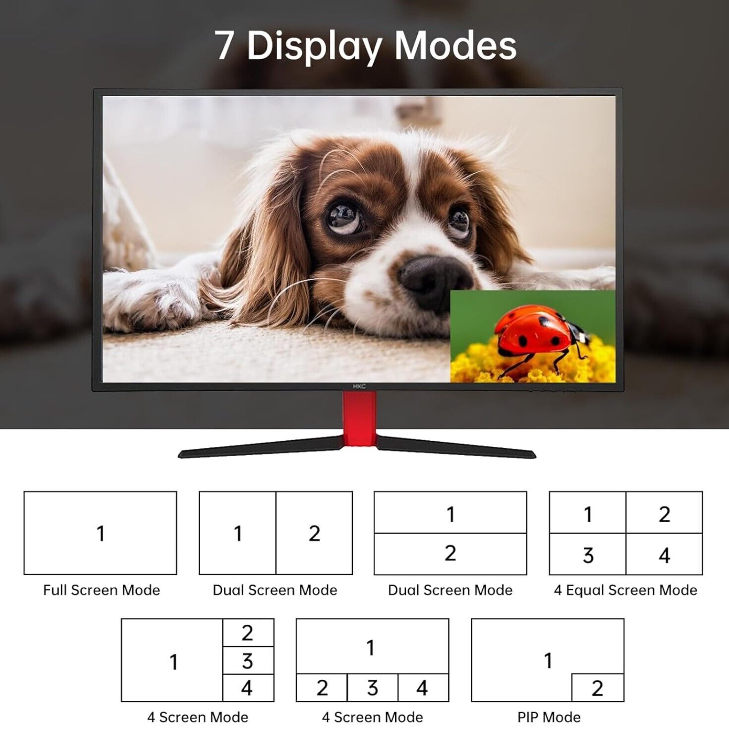 4K HDMI KVM Multiviewer 4x1 mit PIP POP 4K@30Hz Seamless Switching unterstützt