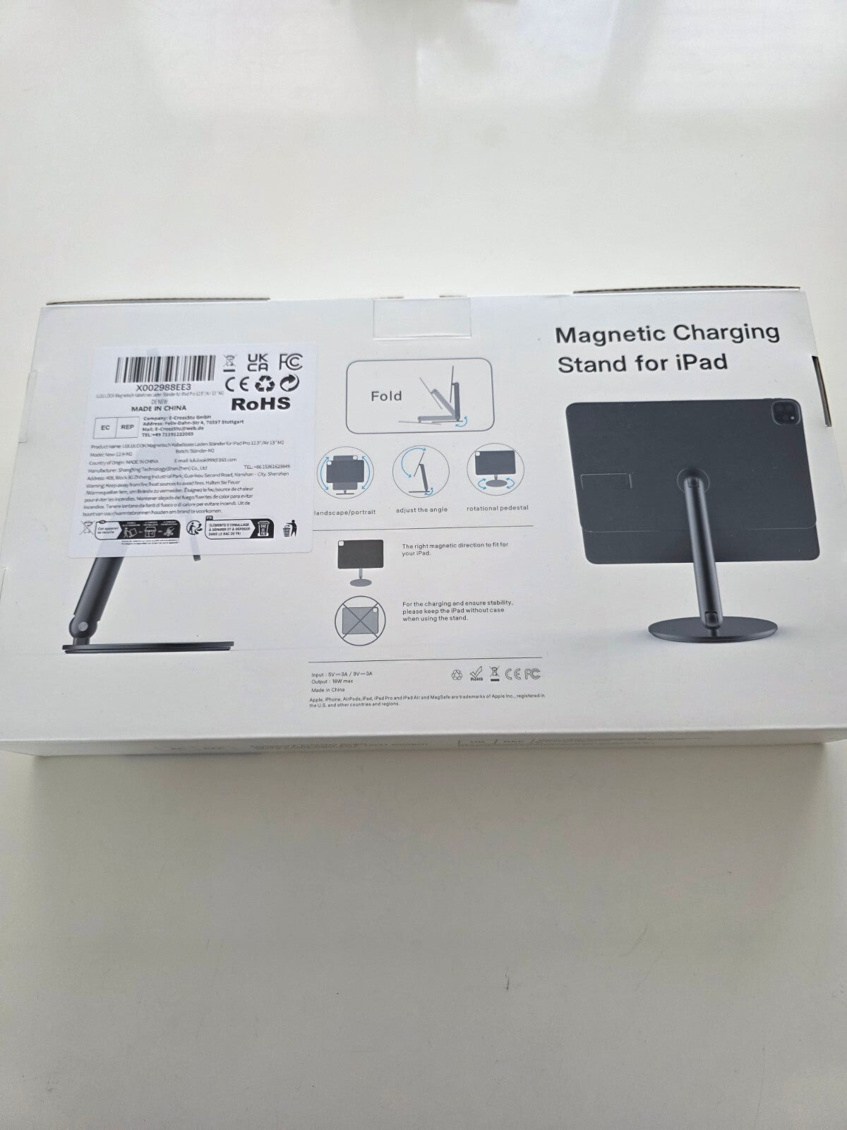 iPad Ständer Magnetisch 18W Laden Air 13'' Pro 12.9'