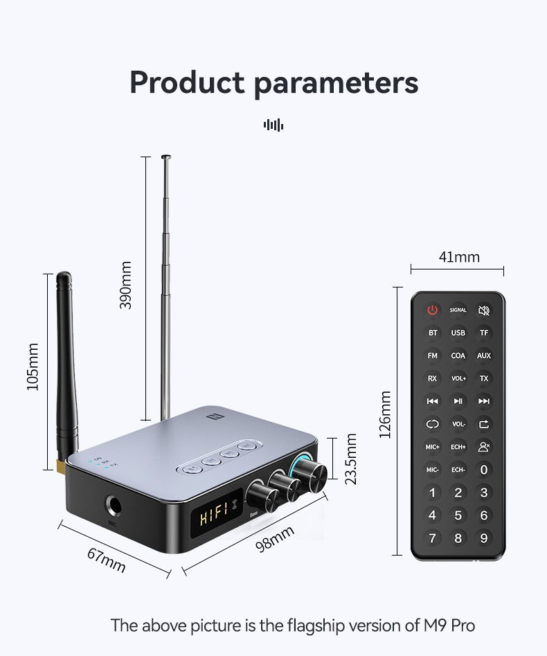 M9 Pro BT5.1 Audio Empfänger & Sender – Vielseitiger Wireless Musik Adapter