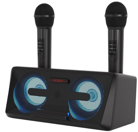 Karaoke Maschine mit 2 Mikrofonen – Partyspaß garantiert!