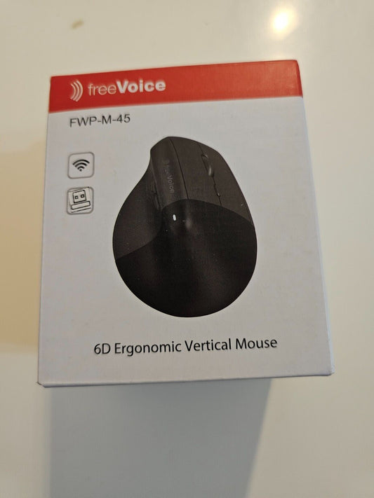 Ergonomische Maus kabellos I 6D Vertikale Maus mit optischem Sensor I Leise Maus