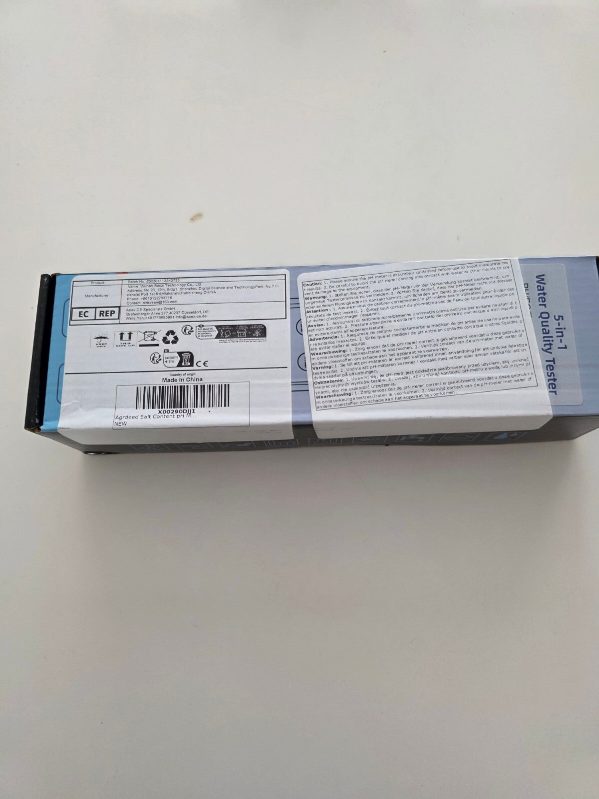 5-in-1 pH & Salzmessgerät für Pool, Aquarium, Hydroponik Neu