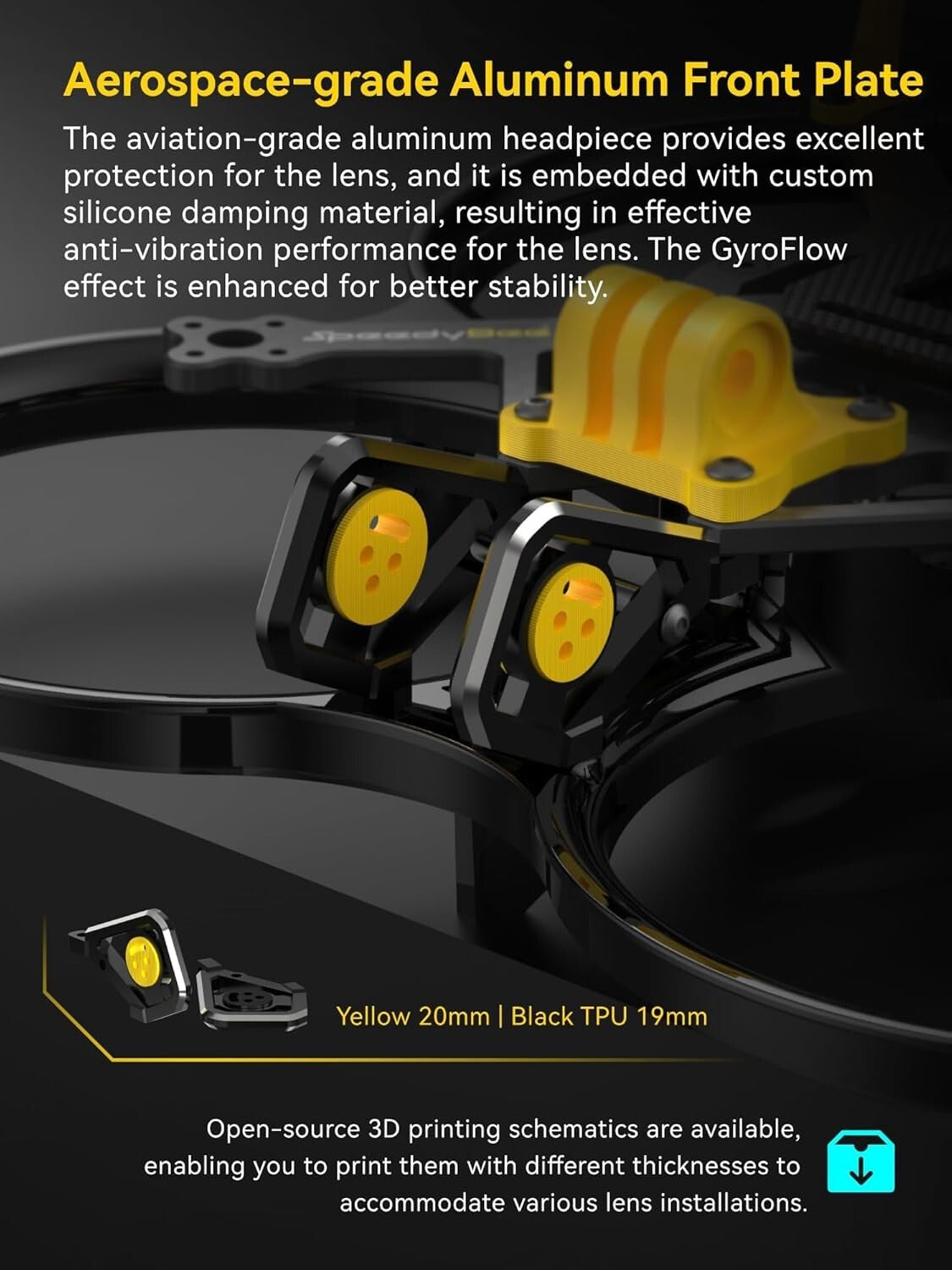 Bee35 Pro 3,5" Cinewhoop FPV Rahmen 4S/6S DJI O3 Kompatibel