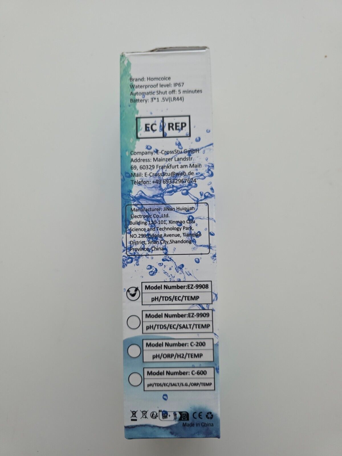 PH Messgerät 4-in-1 EC TDS Temp. Wasserqualität
