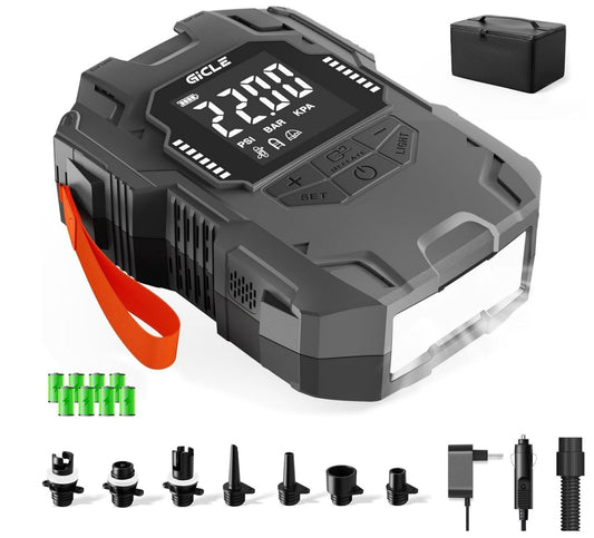 Elektrische SUP Pumpe 22PSI Akku 12V Auto-Off für Paddleboard Kajak
