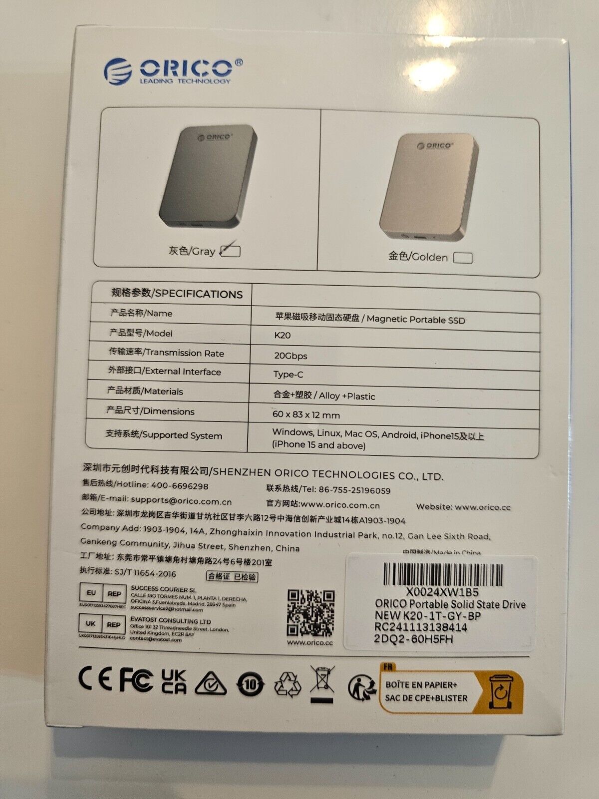 1 TB Magnetic External SSD, 4K ProRes HDR Record and Store, 2000MB/s Stable Tran