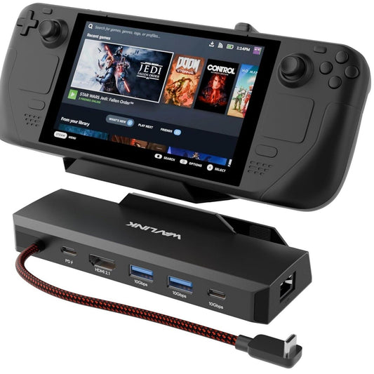 6-IN-1 Steam Deck Dock 4K@144Hz HDMI, 100W PD, USB 3.2