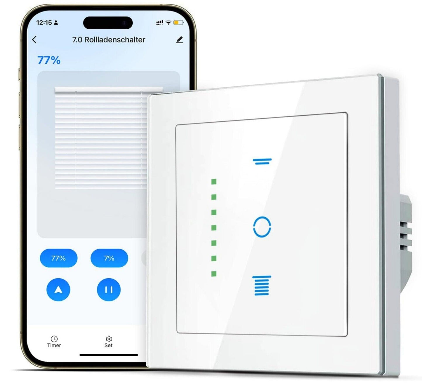 Wlan Rolladenschalter 7Gen Alexa Google Smart Weiß