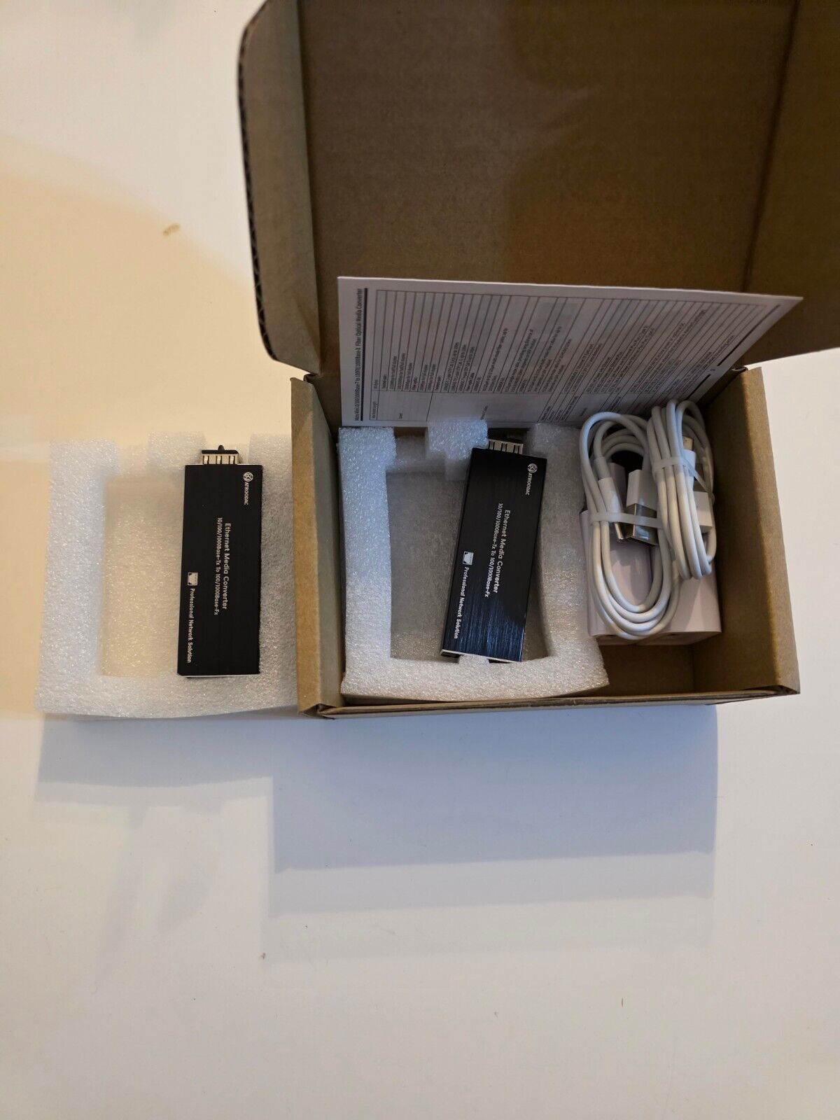 Paar Gigabit LWL Medienkonverter SFP zu RJ45 1.25G