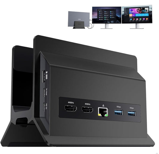 USB-C Docking Station Dual 4K@60Hz HDMI, 11in1, PD 100W, Ethernet