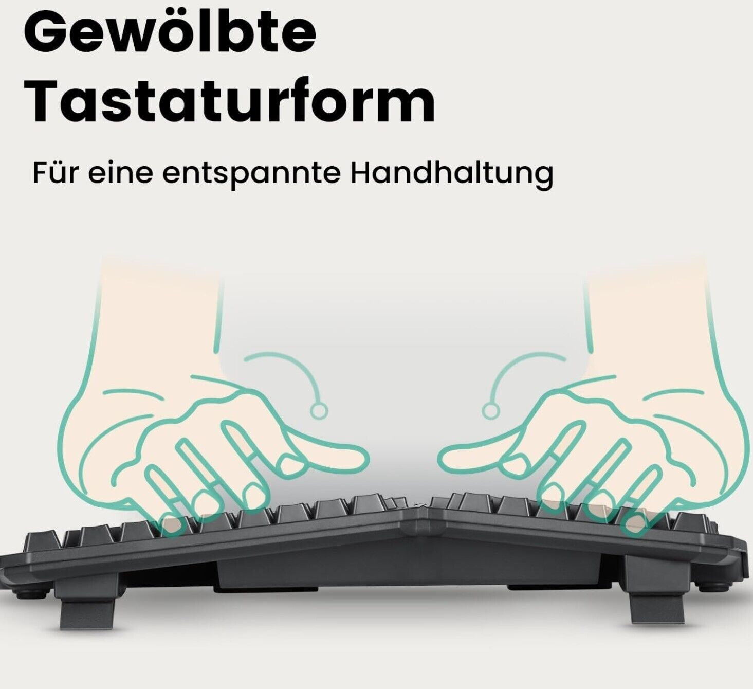 Kabelgebundene Ergonomische Kompaktastatur und Vertikale Maus mit geteiltem Layo