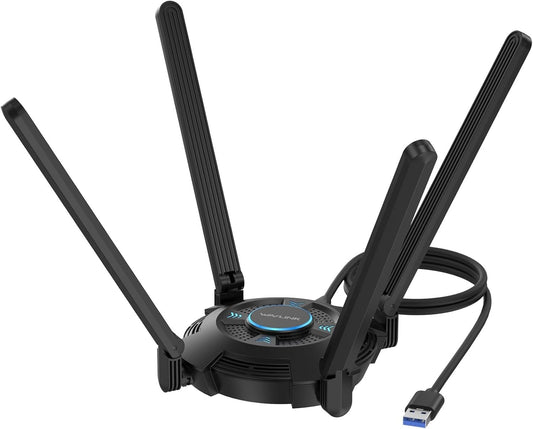 AX5400 WiFi 6E USB WLAN Stick Tri-Band Schwarz Windows 10/11
