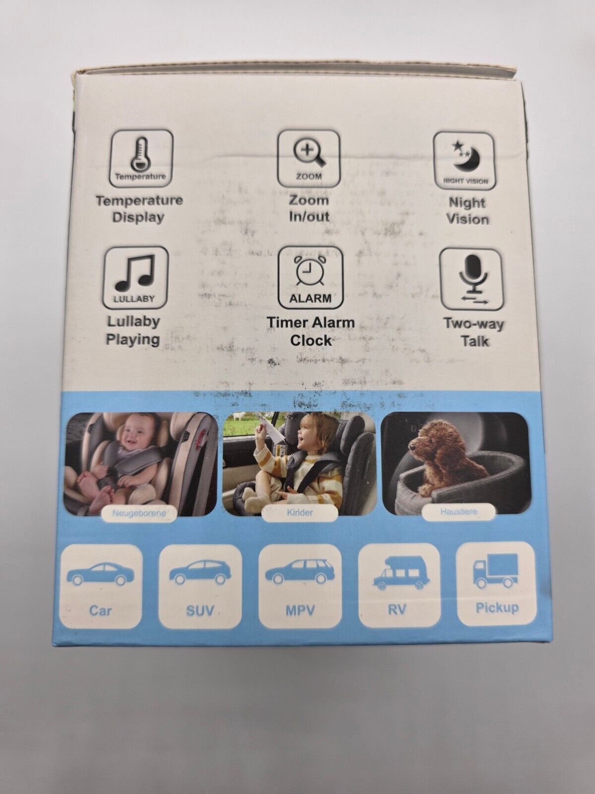 Rücksitzspiegel für Babys eSynic 1080P Baby Auto Kamera Baby Auto Spiegel 4,3''