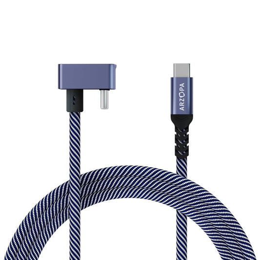 USB-C Kabel 100W PD 10Gbps 90° U-Design 1m Nylon iPhone 16/S24
