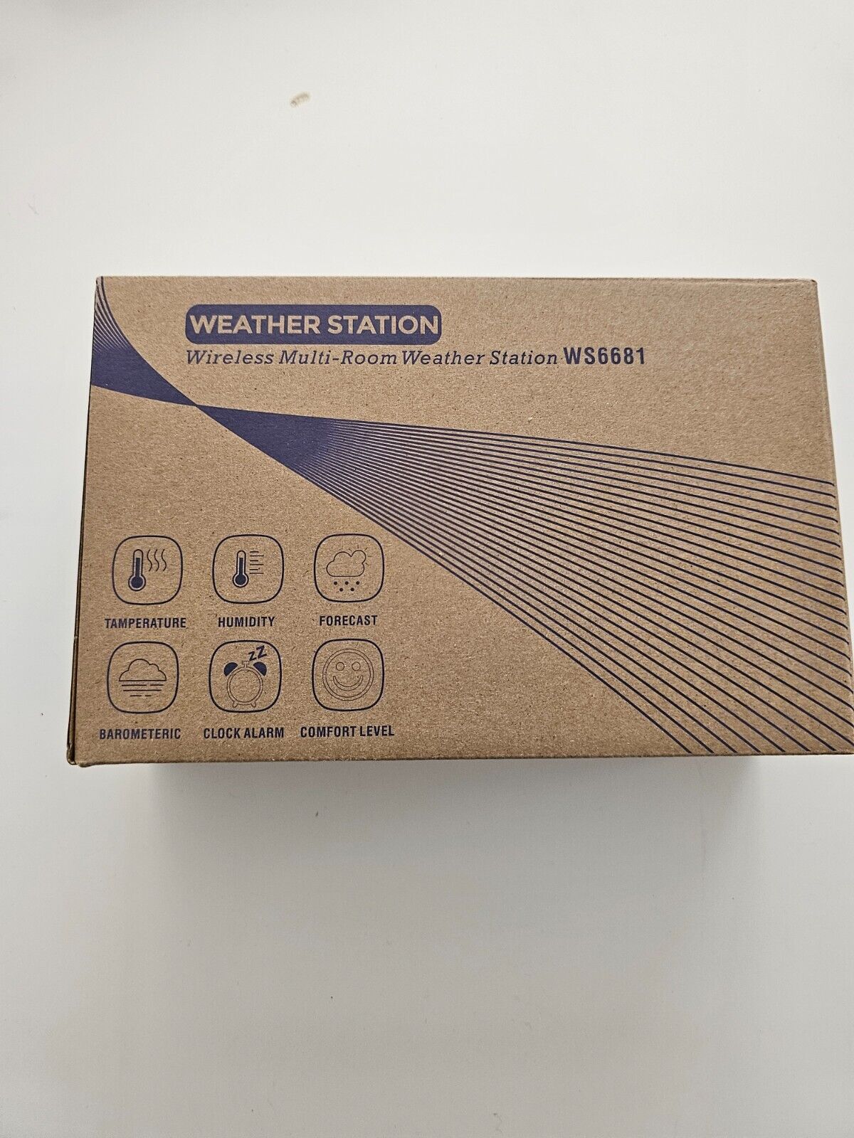 Wetterstation 3 Sensoren Drahtlos Innen/Außen Temperatur, Luftfeuchtigkeit & Wet