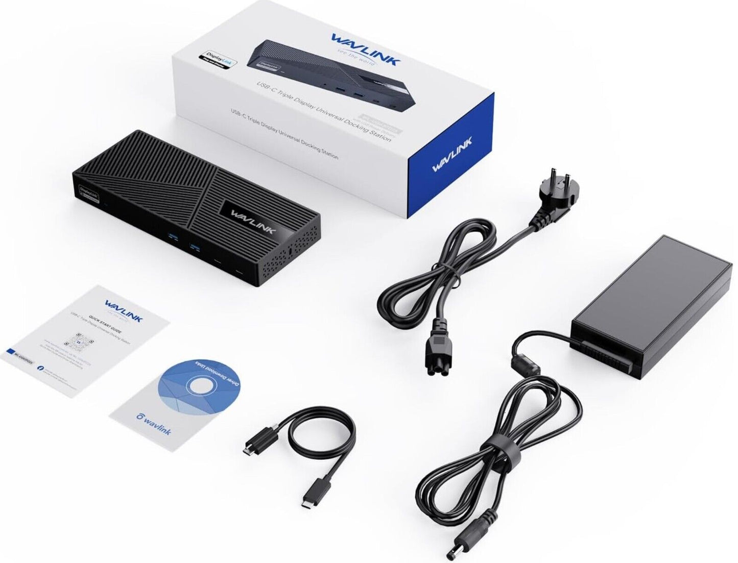 Triple Display Docking Station mit 100W PD, 15-in-1 USB-C Laptop Dockingstation