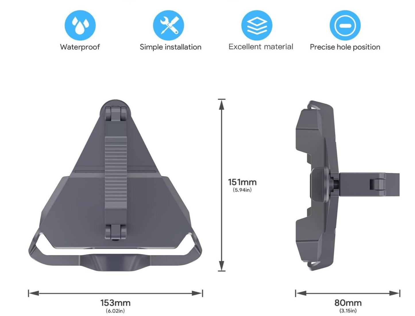 Starlink Mini Dachträger-Halterung Aluminium 12-48mm