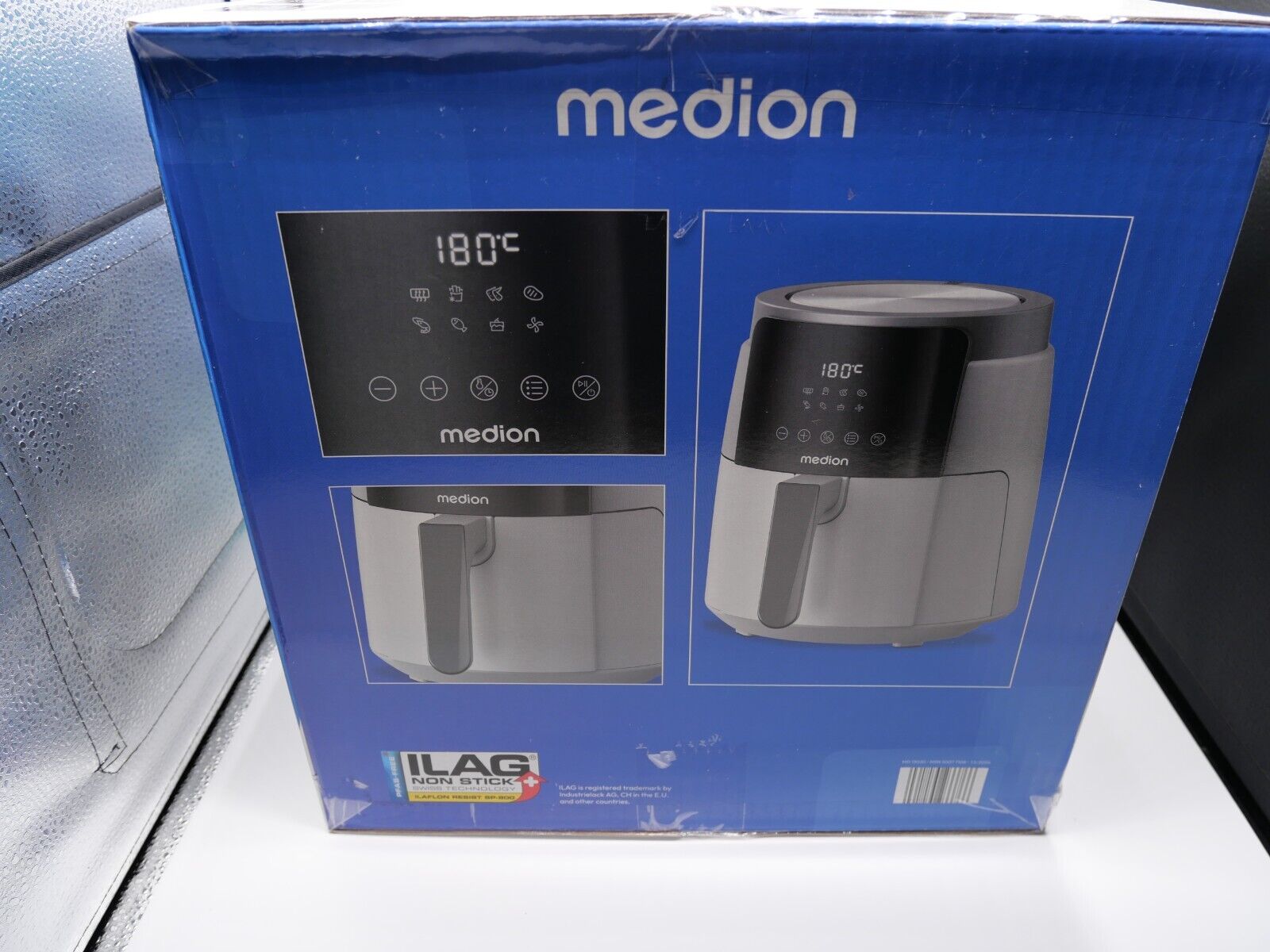 MEDION P40 L Heißluftfritteuse 4,7 Liter, 1500 Watt Timer weiß