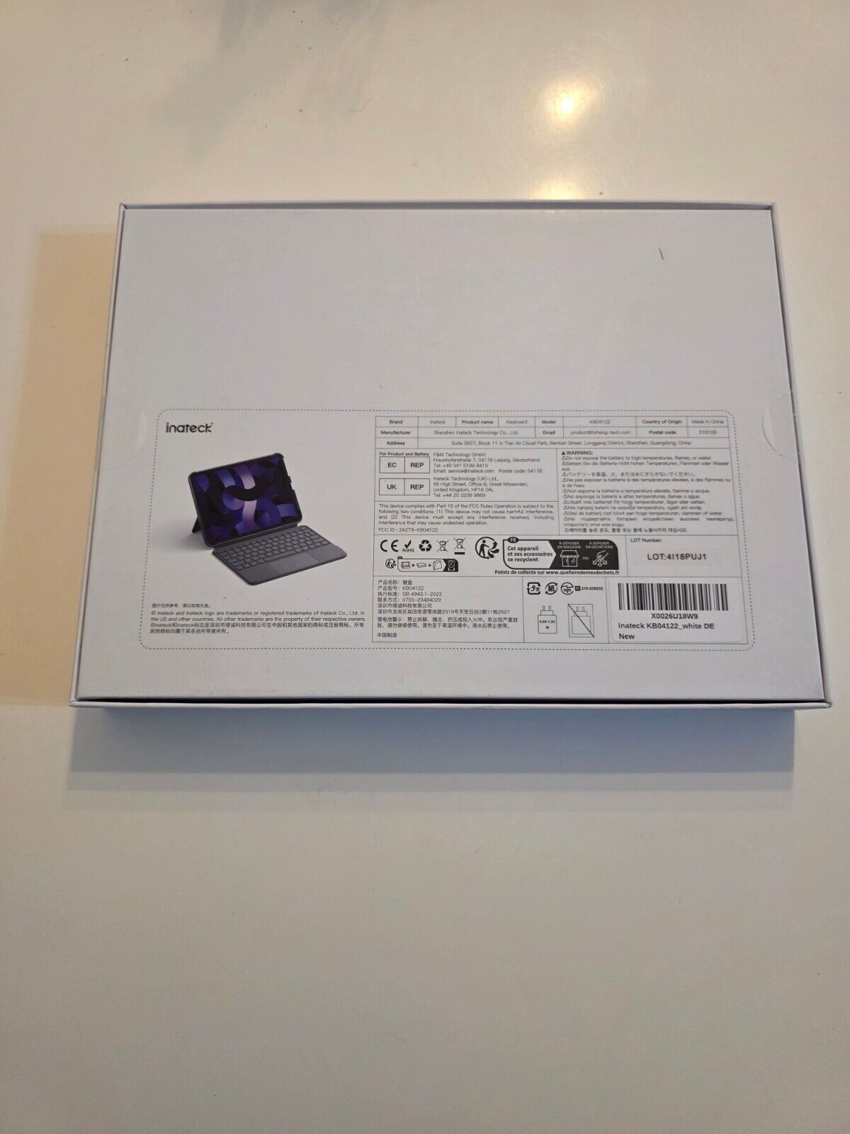 Ultraleichte Tastatur Hülle iPad 10 Air 6 Pro 11 QWERTZ