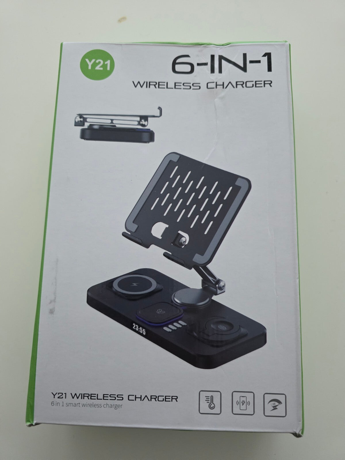 6-in-1 Wireless Ladestation für Galaxy S25/S24/Watch Ultra/7/6/Buds 2 Pro, Faltb