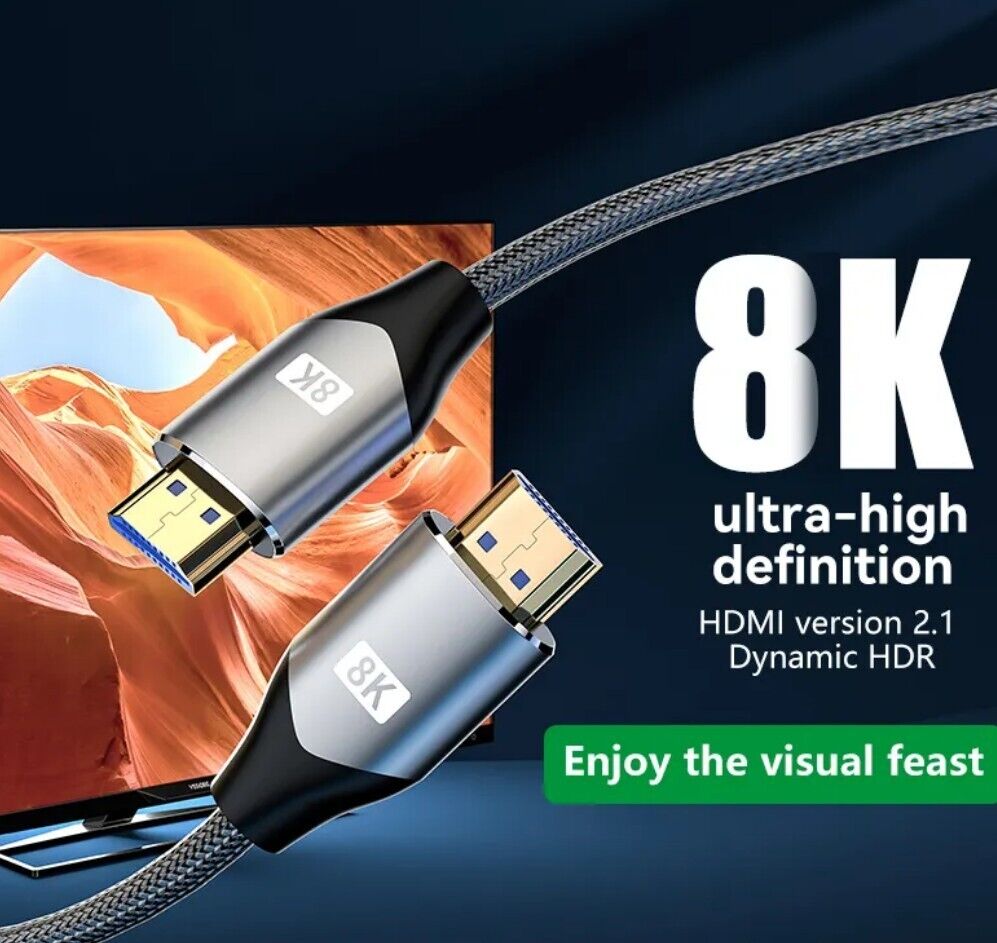 8K HDMI 2.1 Kabel 8K@60Hz und 4K@120Hz für PS4 PS5 HDTV ARC