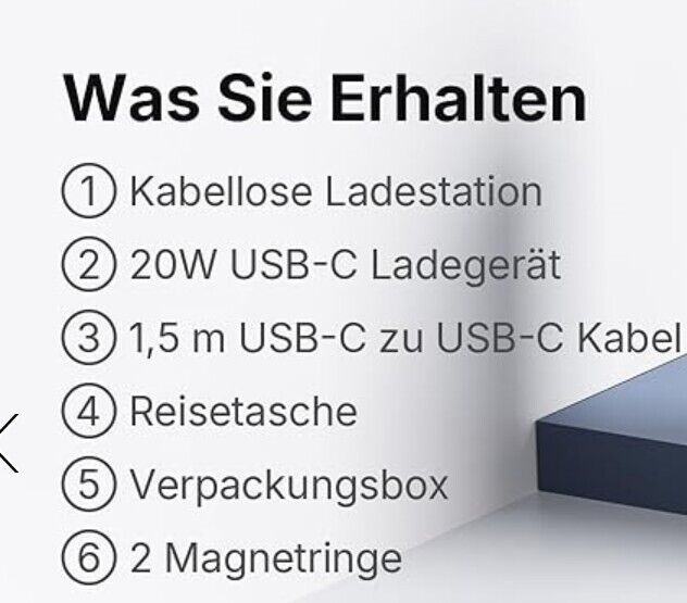 3 in 1 Wireless Charger für Samsung, Faltbare Induktive Ladestation für Samsung