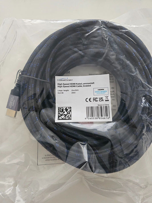 HDMI Cable 4K – 50ft (15 Meter) – with A.I.S Shielding