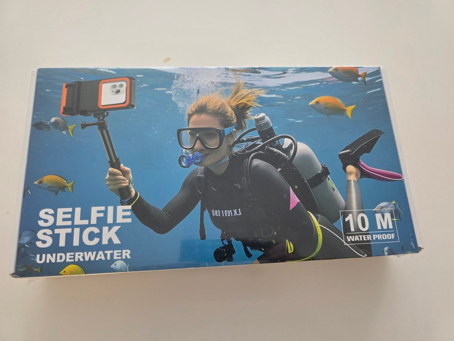 Wasserdichter Selfie-Stick mit Handyhülle für Unterwasseraufnahmen