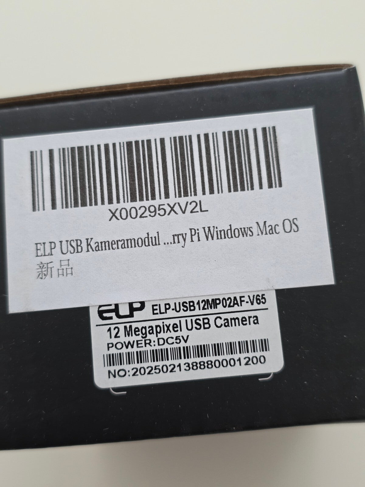 USB Kamera 12MP 4K 3000P 15fps Autofokus 65° Raspberry Pi