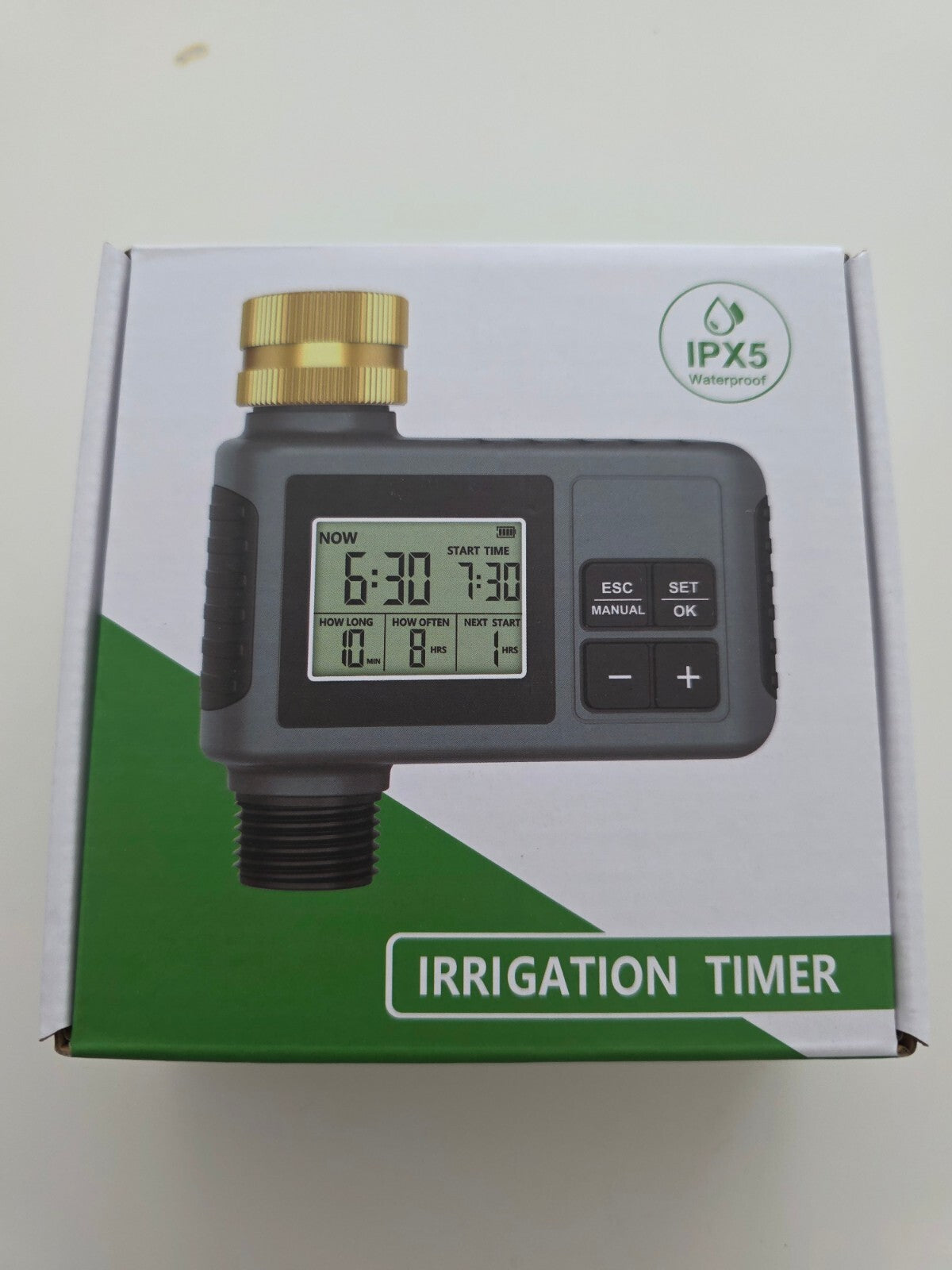 Gartenschlauch-Timer Sprinkler mit Regenverzögerung 1 Auslass