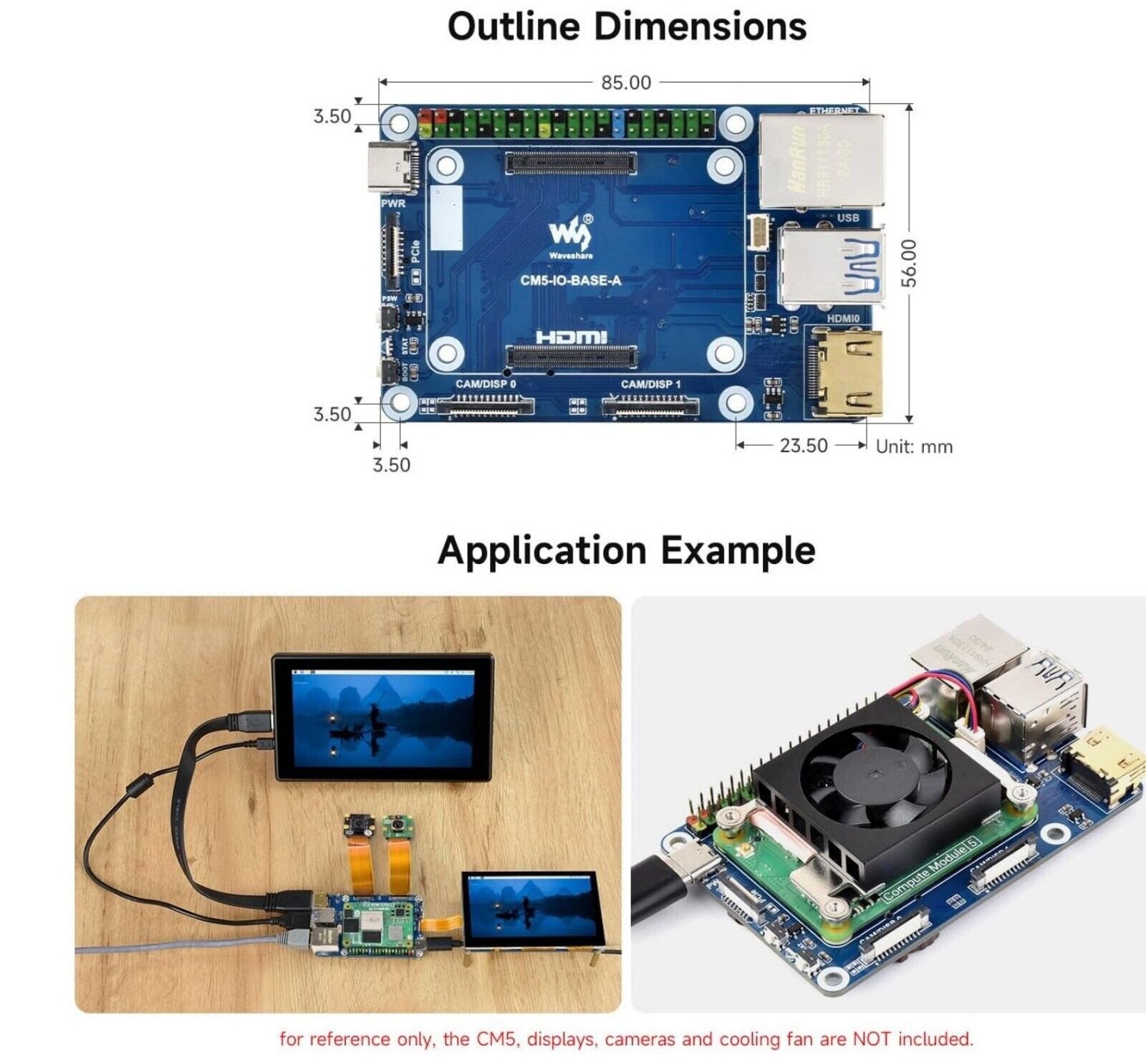 CM5 Mini Base Board (A) für Raspberry Pi CM5