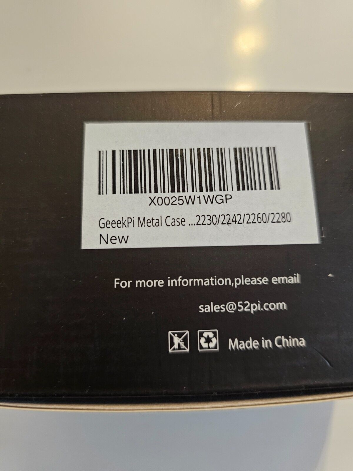 GeeekPi Metal Gehäuse mit N07 M.2 NVMe SSD Pip PCIe Peripheral Board Bottom für