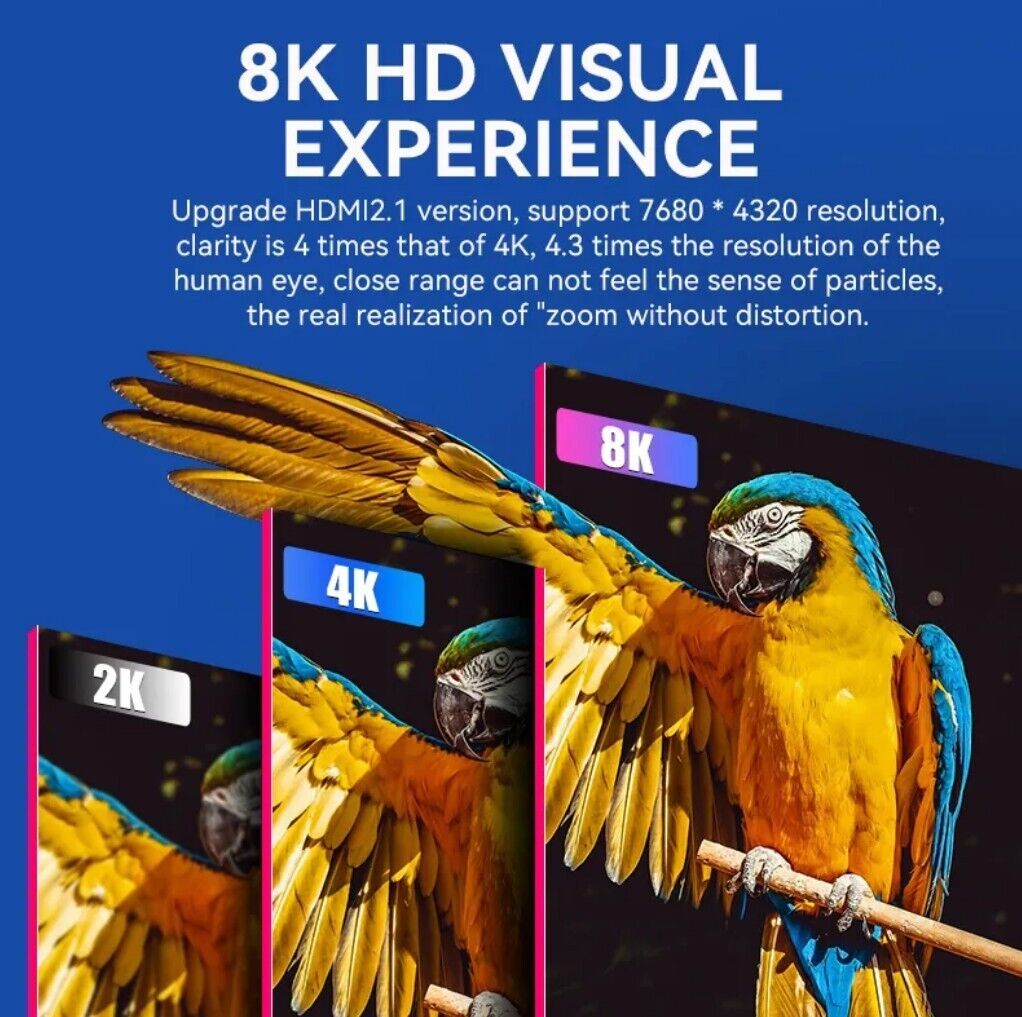8K HDMI 2.1 Kabel 8K@60Hz und 4K@120Hz für PS4 PS5 HDTV ARC