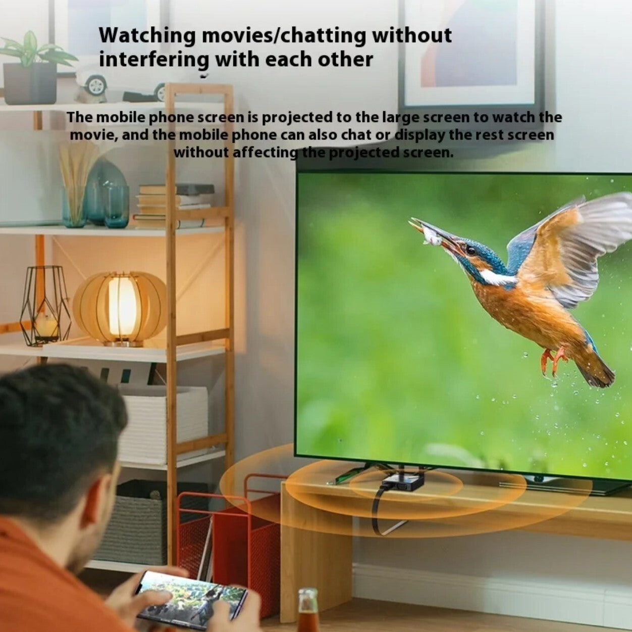 Wireless Screen Prover HDMI 4K 5G WiFi für Handy/Notebook/TV