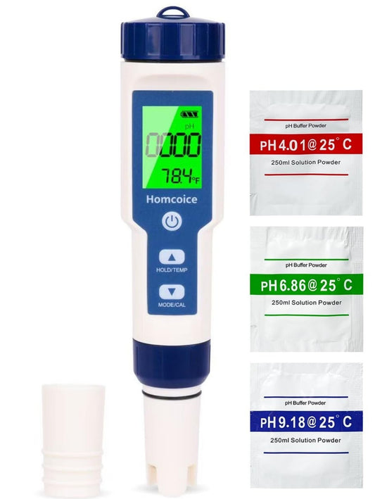 7-in-1 pH Messgerät TDS EC Salz ORP S.G Temp Wassertester