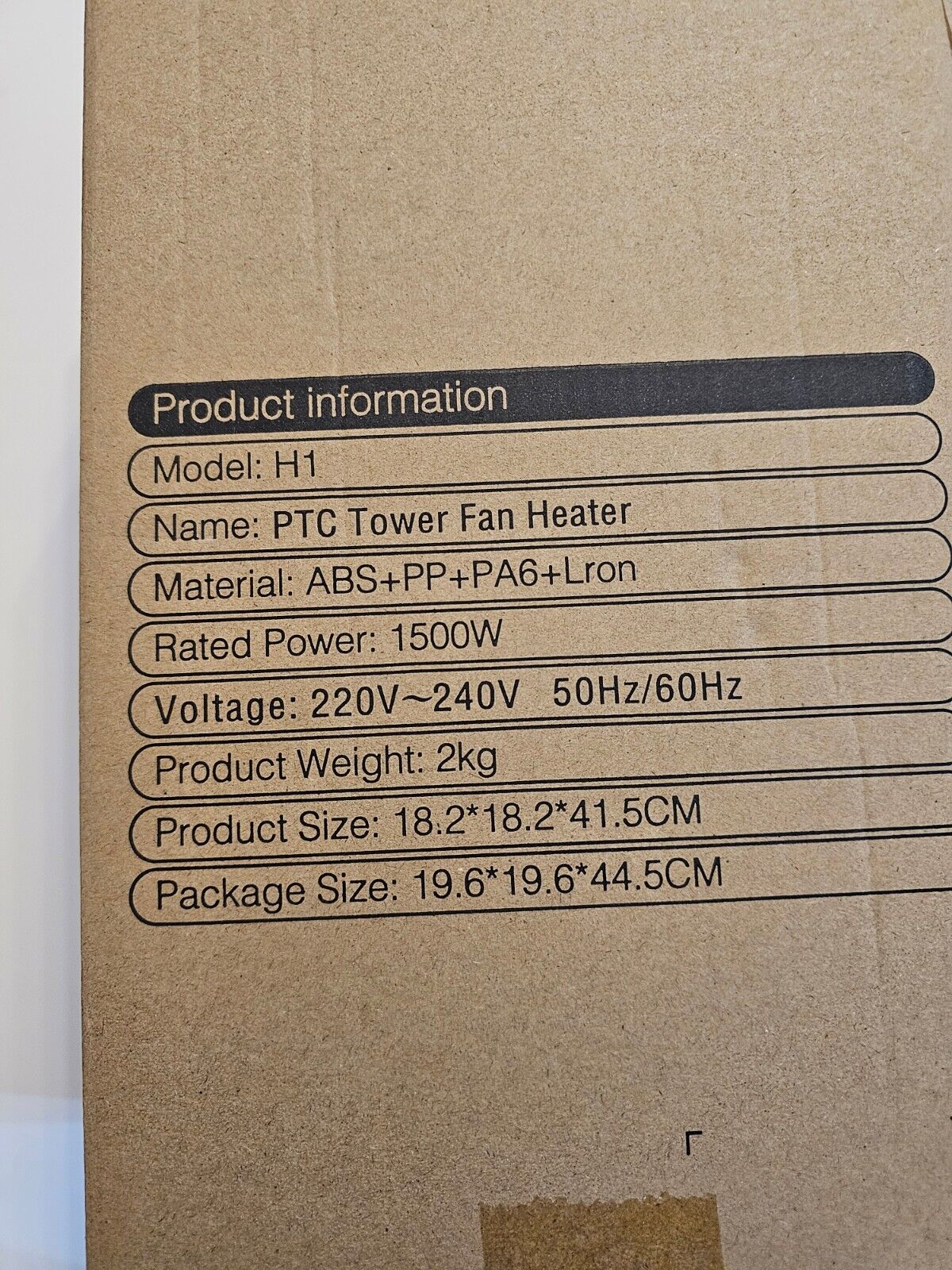 Elektrische Heizlüfter, Tragbare Oszillierende Heizung, PTC-Keramik-Schnellheizu