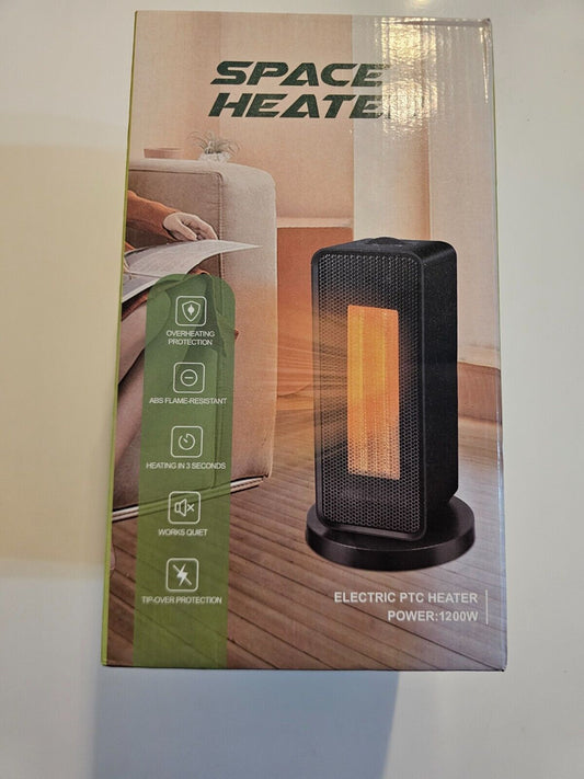 1200W Mini Heizlüfter mit Keramik Heiztechnologie, Elektrische Heizgeräte mit Fa