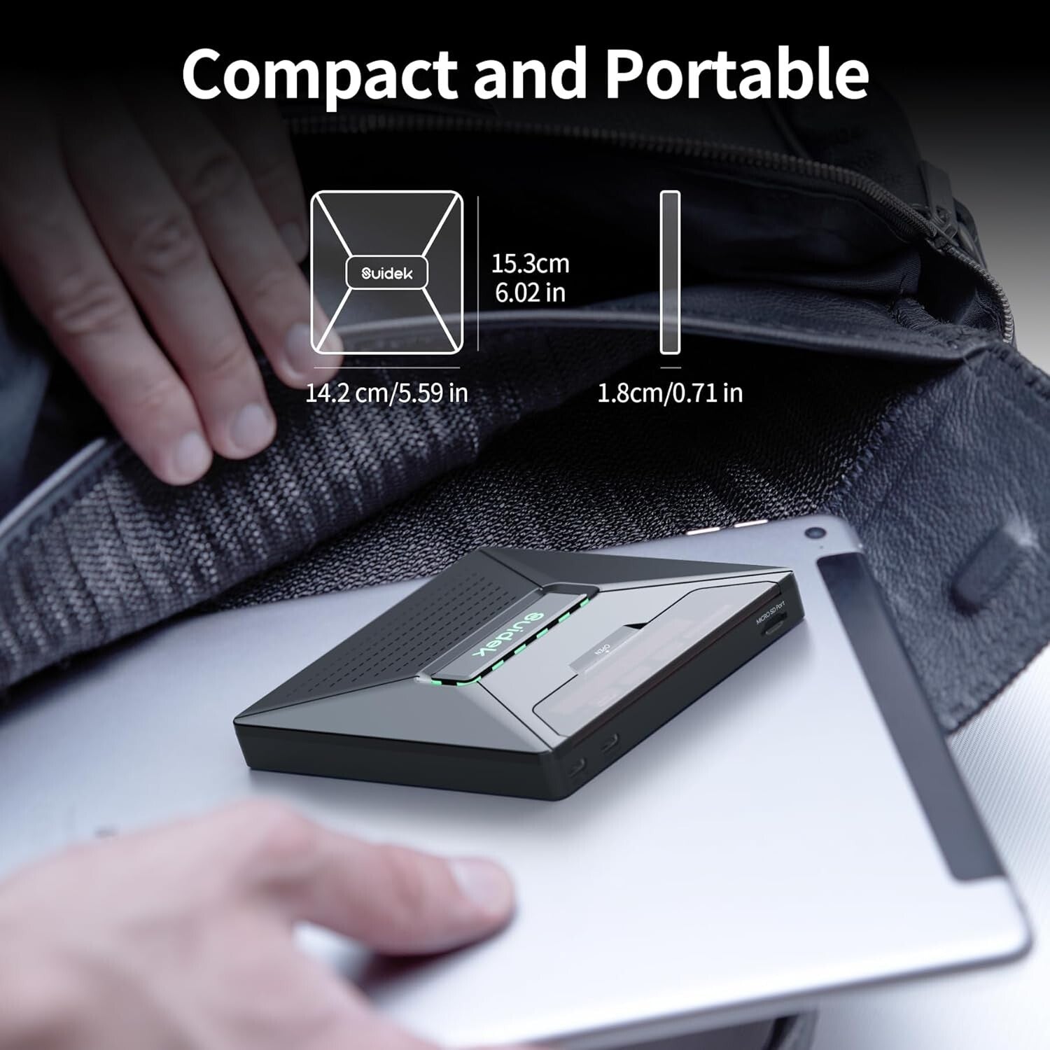 7-in-1 Externes CD/DVD Laufwerk SATA USB-C/A Hub SD-Kartenleser