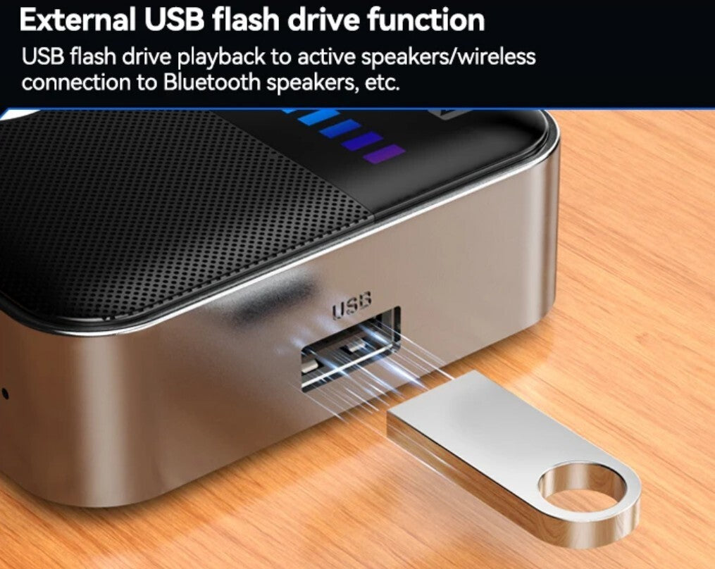 M13 2-in-1 BT5.3 Sender & Empfänger – Vielseitiger Audio Adapter mit LED-Anzeige