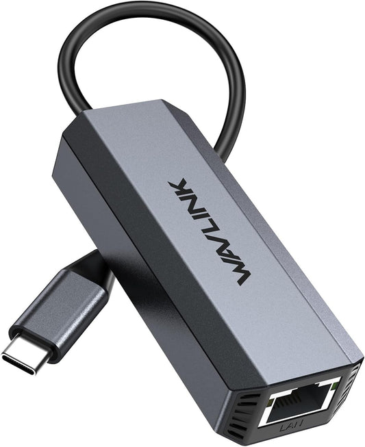USB-C zu Ethernet Adapter 5Gbps RJ45 für MacBook/iPad Pro
