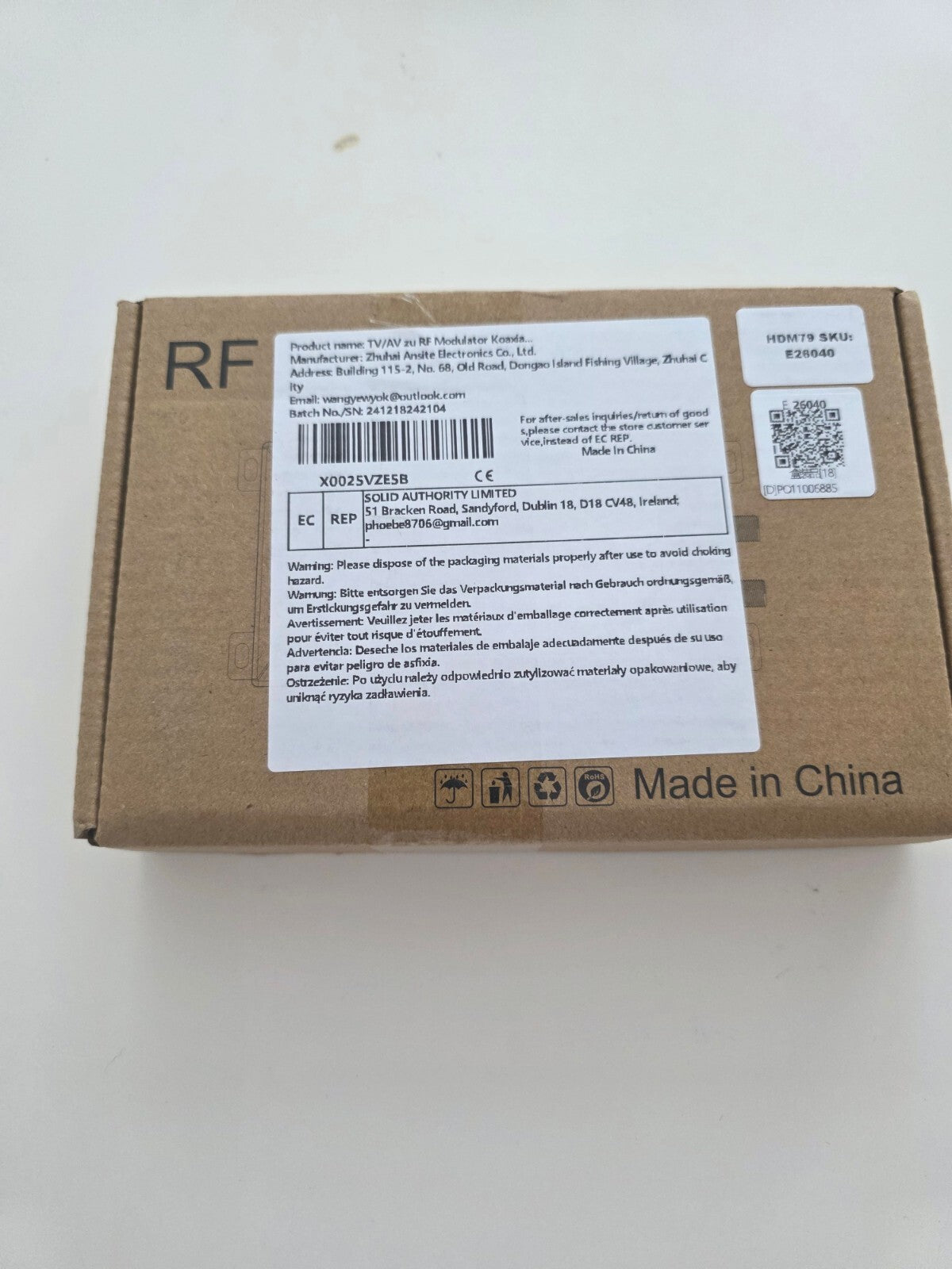 TV/AV zu RF Modulator HDMI RCA Koaxial UHF Konverter NTSC/PAL