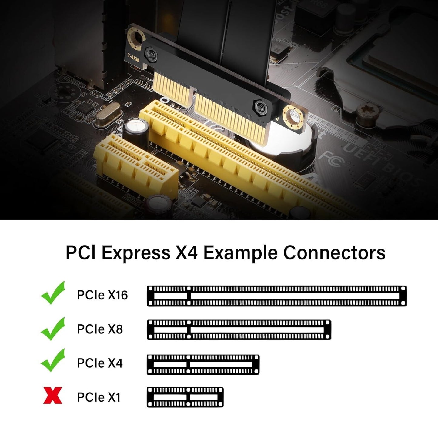 PCIe 3.0 X4 zu U.2 SFF-8639 Kabel 20cm 90° NVMe SSD