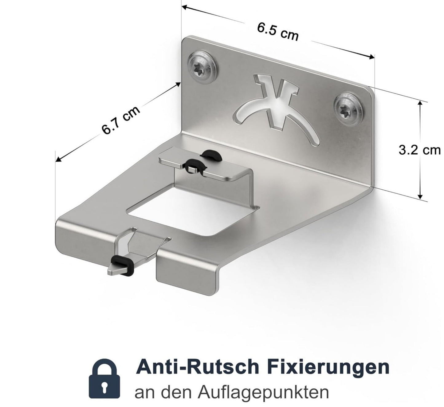 Fritzbox 5690 Pro Wandhalterung Edelstahl Made in Germany