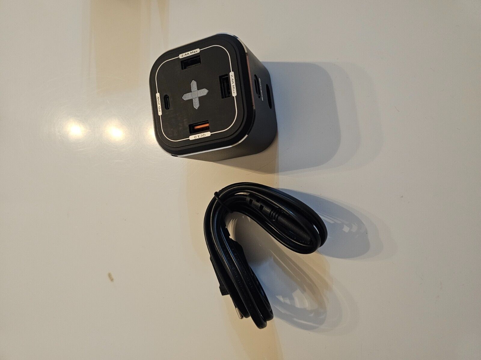 USB C Ladegerät,USB C GaN Charger 65W Netzteil 5-Port PD Schnellladegerät mit 2