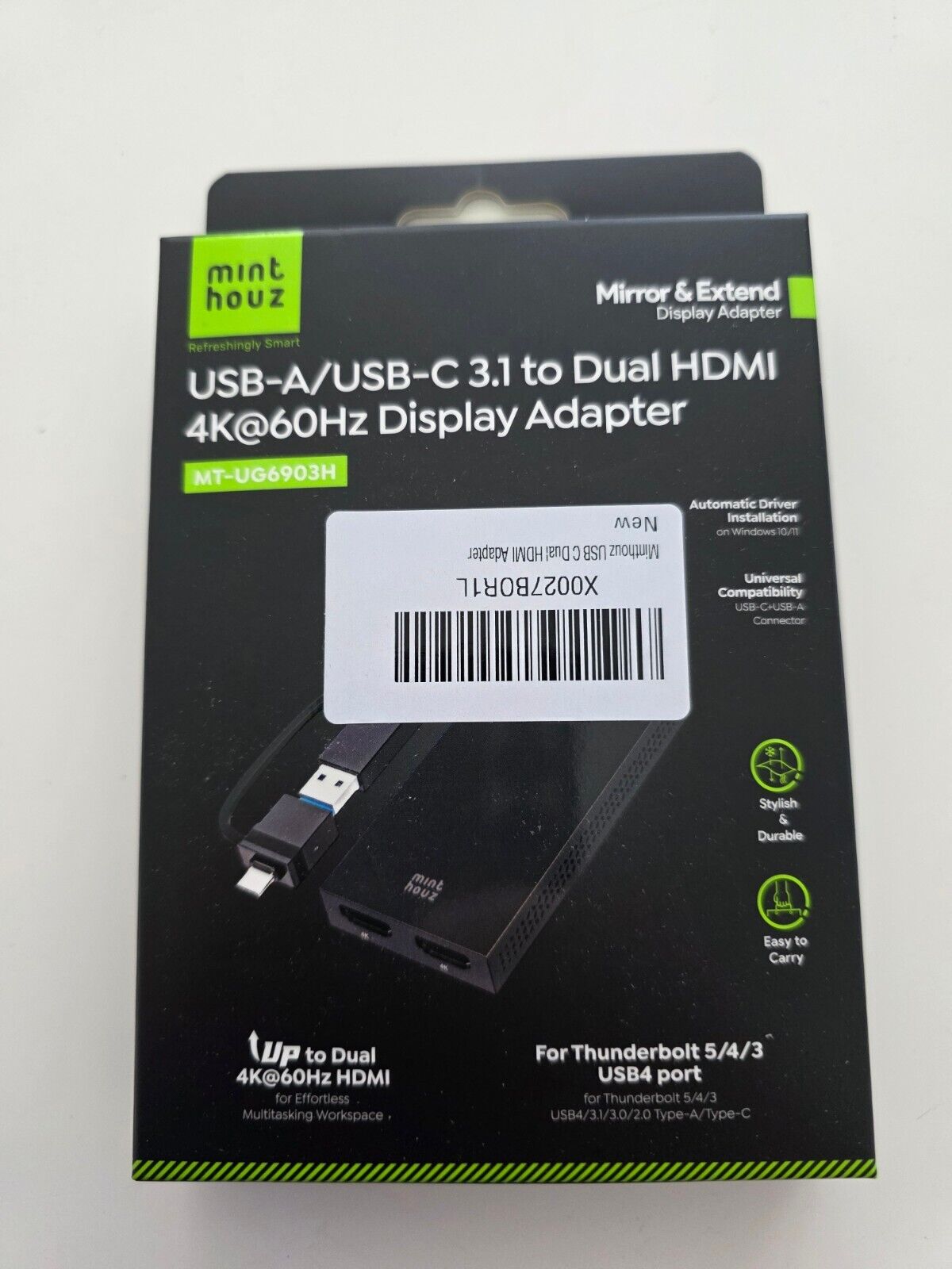 USB C Dual HDMI Adapter 4K@60Hz für MacBook M1-M4