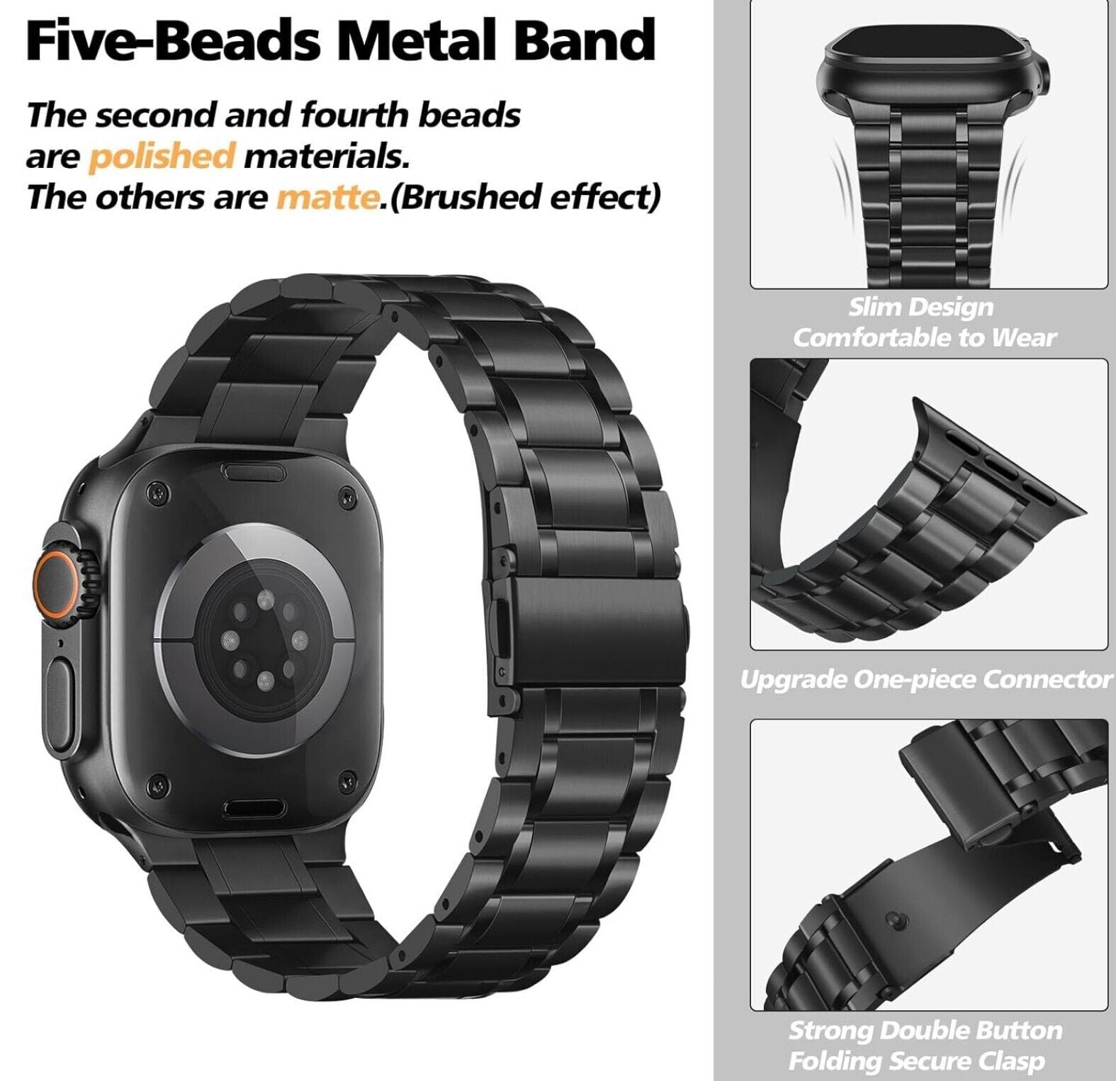 Metall Armband Apple Watch 49/46/45/44/42mm
