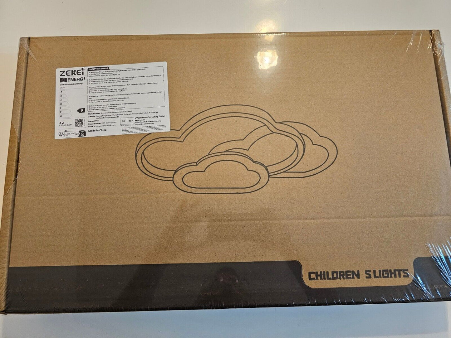 Kinderzimmer lampe decke, Wolkenlampe 42cm mit Fernbedienung, LED Deckenle