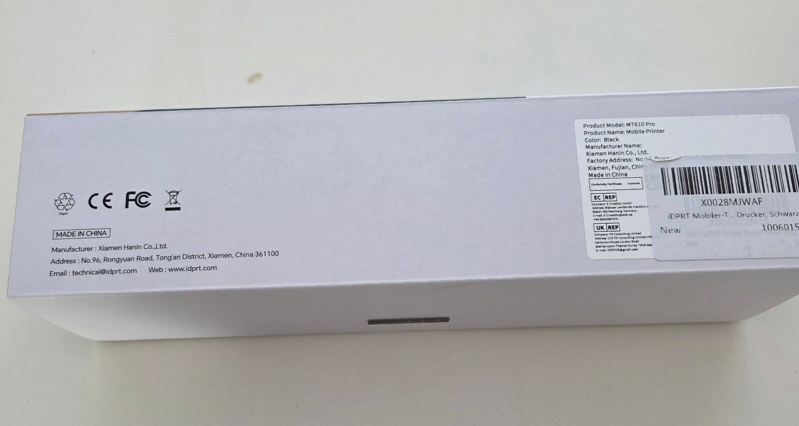 Tragbarer 300 DPI A4 Thermodrucker Bluetooth für iOS, Android, PC