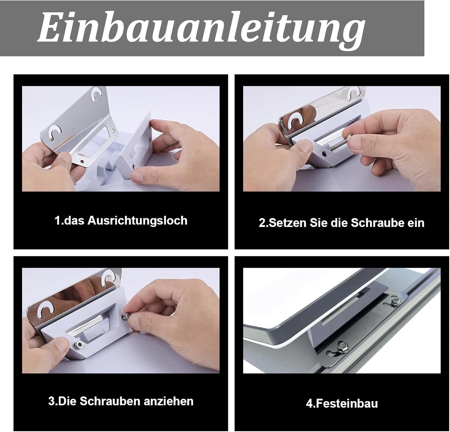 Starlink Mini V4 RV-Dachhalterung 22-28mm Metall Silber